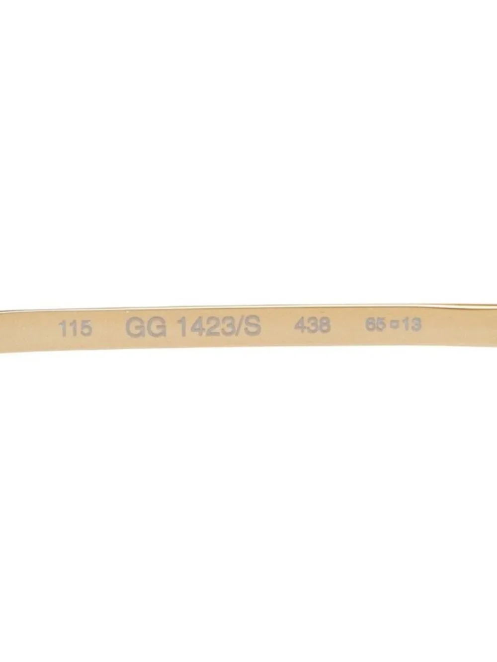 Gucci Sunglasses Eyewear S Clear Brown Gold Acetate Plated